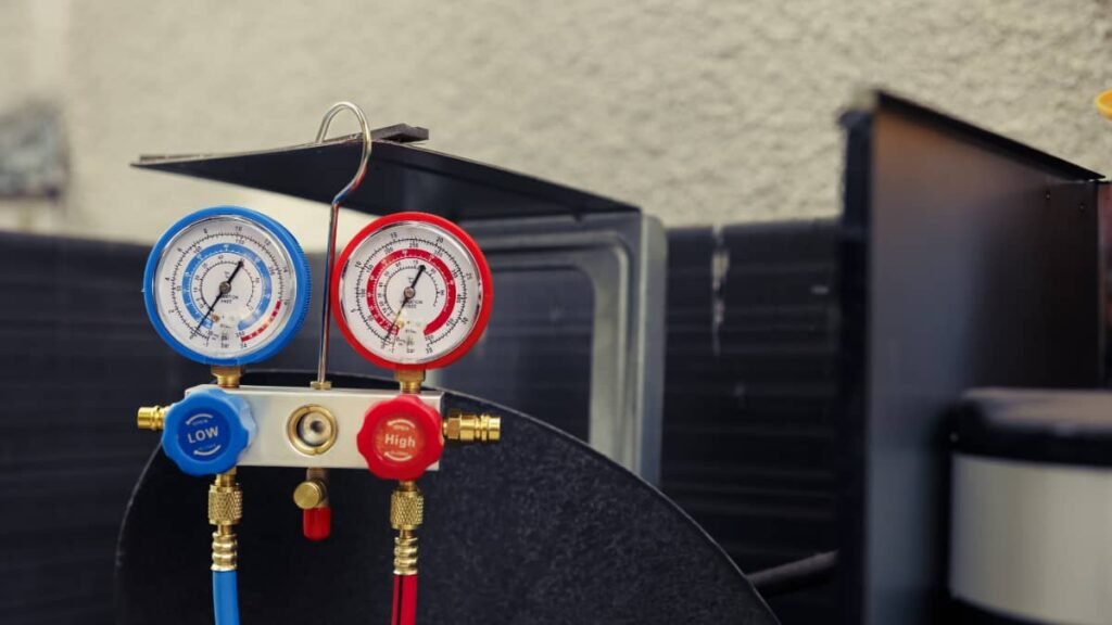 Deteção e selagem de fugas de gás refrigerante em ar condicionado