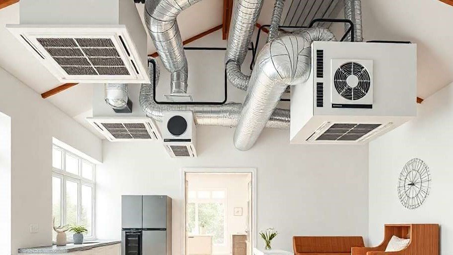 istema de ventilação mecânica controlada VMC para habitação
